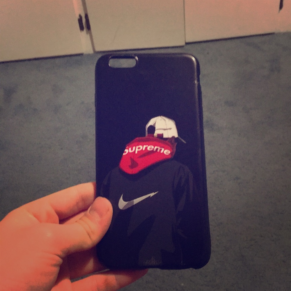 iphone 6s plus Nike x Supreme case